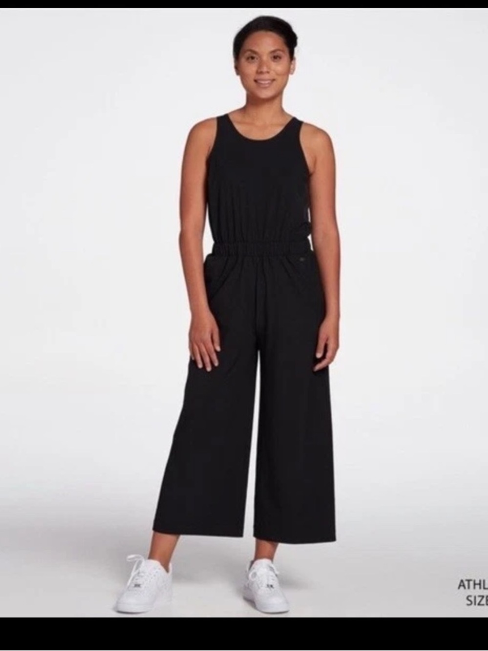 CALIA by Carrie Underwood Women's Wide Leg Overlap Jumpsuit